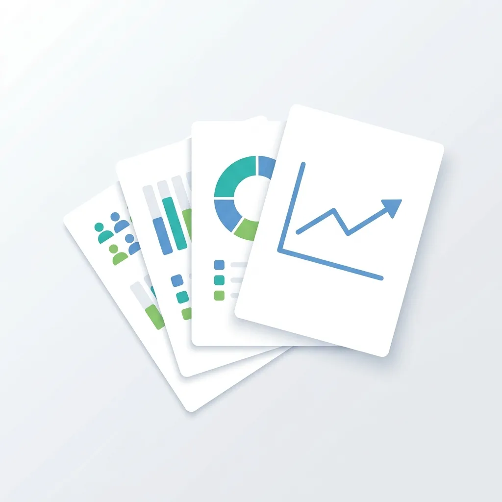 Différents types de reporting d'entreprise présentés sous forme de rapports